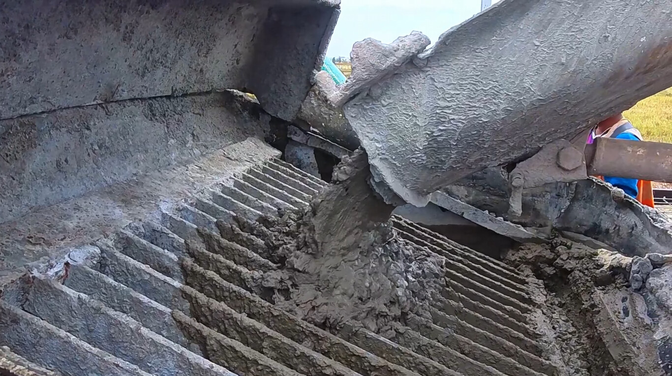 Concrete repair and replacement services with fresh concrete pour in Merrimack, NH