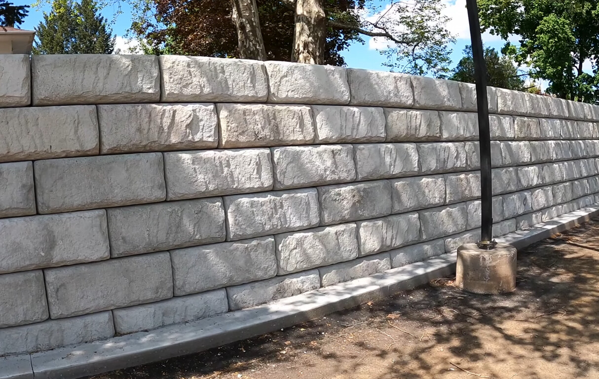Retaining wall construction and concrete masonry services in Merrimack, NH